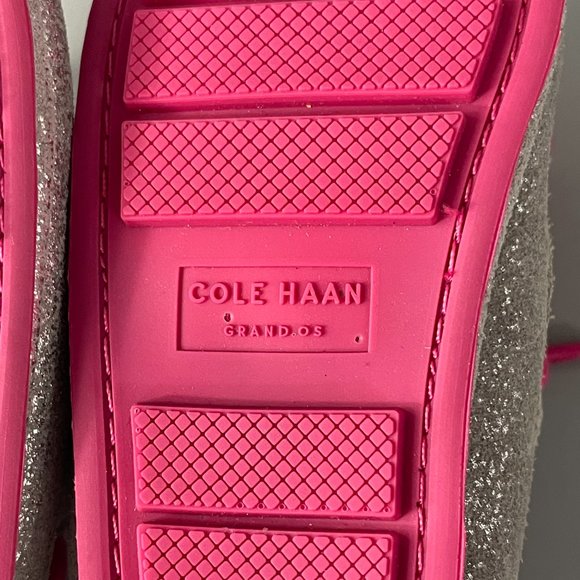 Cole Haan Toddler Silver Grant Driver Moccasins Size 2M - Picture 9 of 11